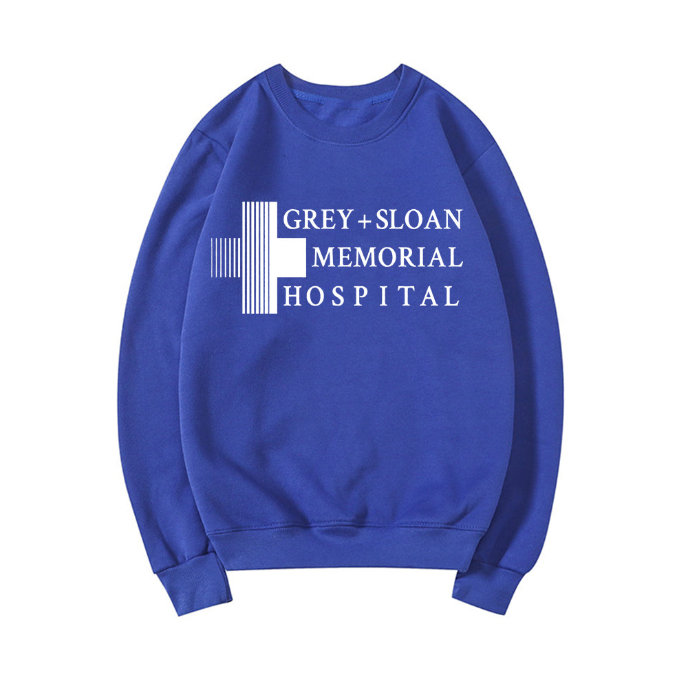 Grey + Sloan Memorial Hospital Unisex Sweatshirts TV Show Hoodies Streetwear Women Top Casual Pullovers Hoodie