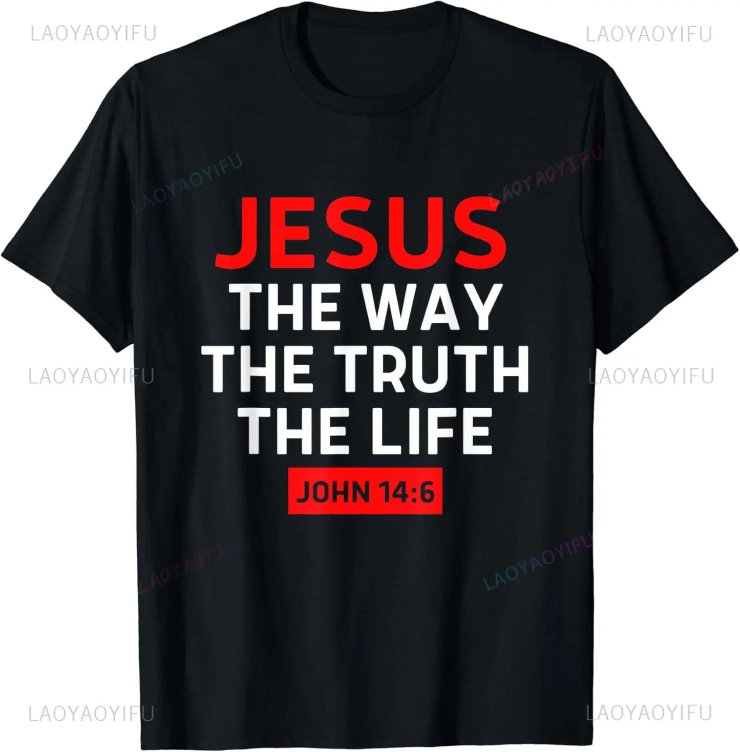 Jesus The Way Truth Life T-Shirt  Graphic T Shirts  Vintage T Shirt Christian T Shirt Women and Men Kids