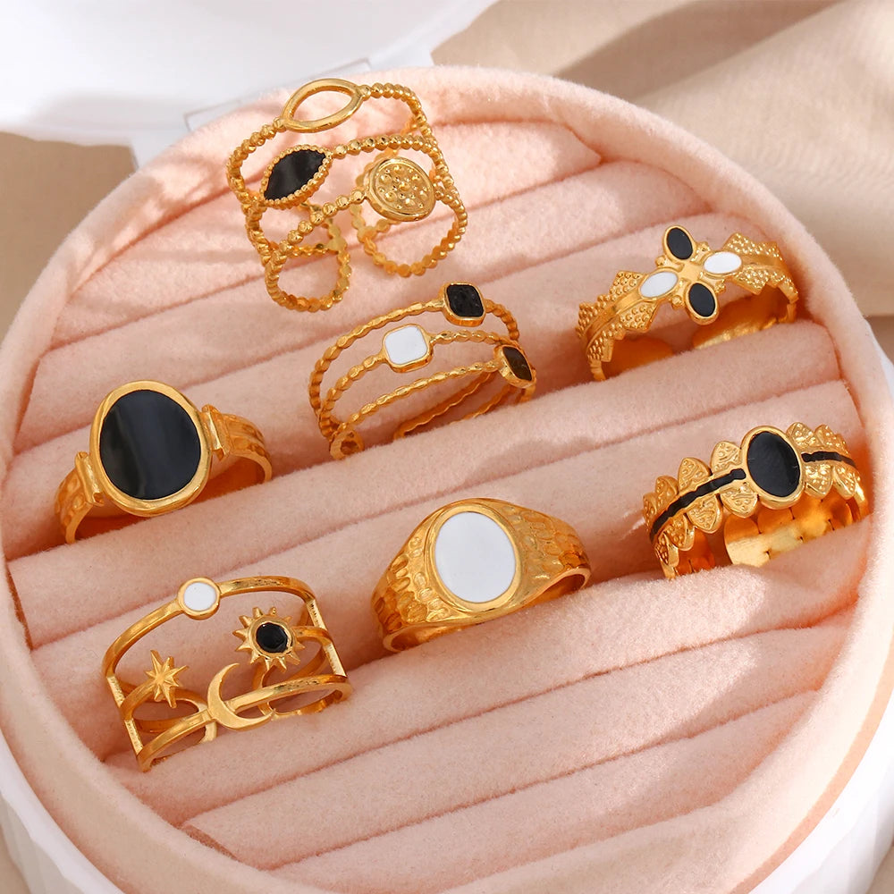 Stellar Sun & Moon Adjustable Ring