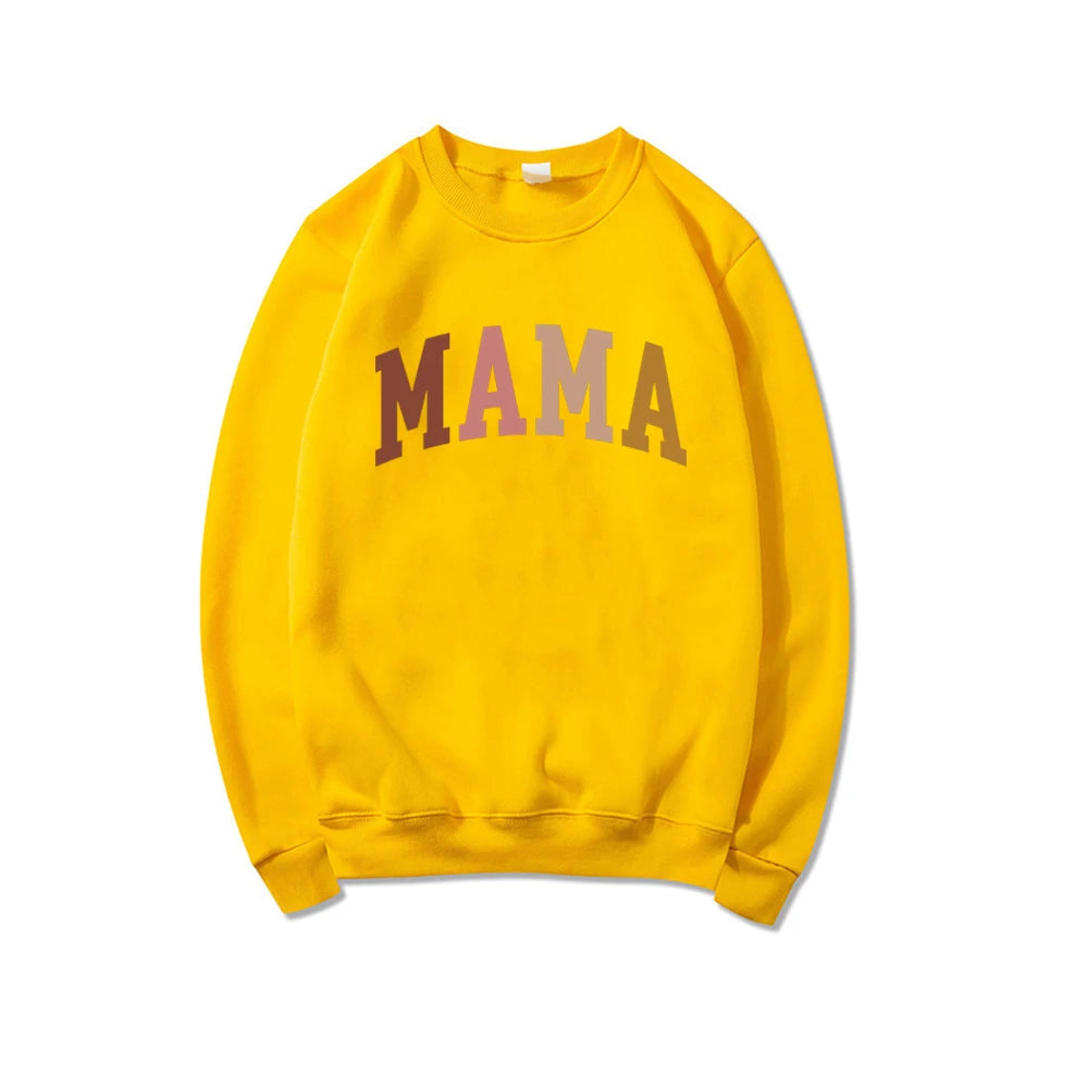 Mama Sweatshirt Mama Gift Grandma Sweatshirts Gift for Mother Mom Hoodie Mama Crewneck Pullovers New Mom Clothes