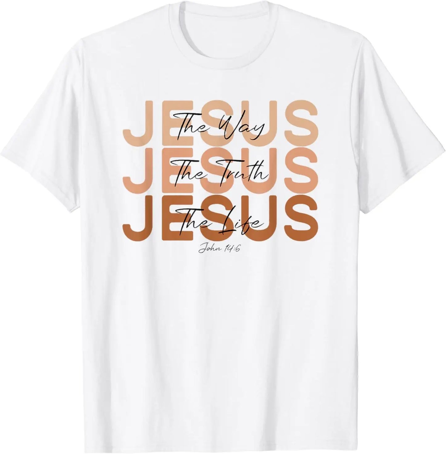 Jesus The Way Truth Life T-Shirt  Graphic T Shirts  Vintage T Shirt Christian T Shirt Women and Men Kids