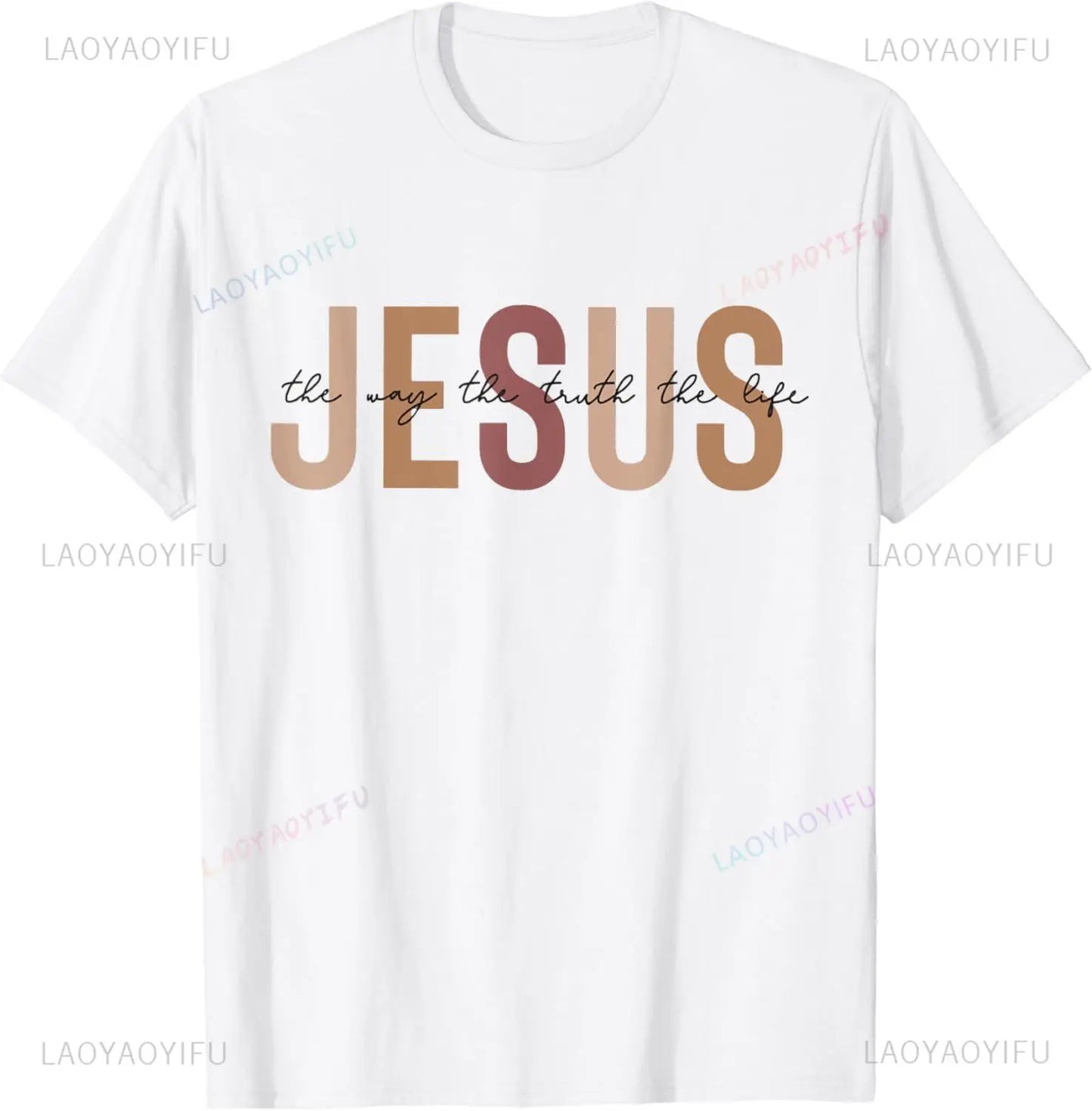 Jesus The Way Truth Life T-Shirt  Graphic T Shirts  Vintage T Shirt Christian T Shirt Women and Men Kids