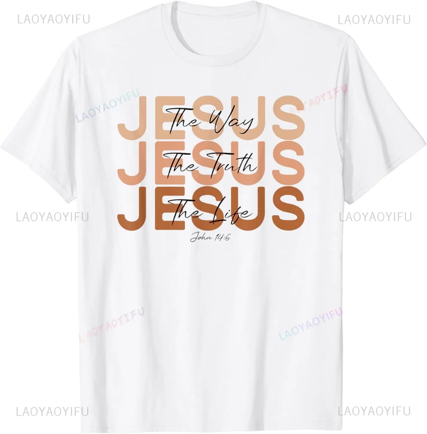 Jesus The Way Truth Life T-Shirt  Graphic T Shirts  Vintage T Shirt Christian T Shirt Women and Men Kids