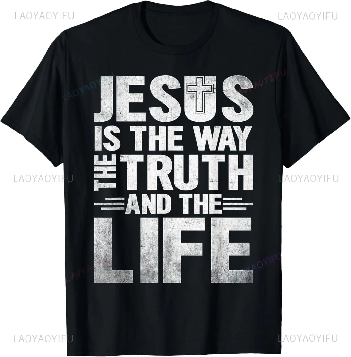 Jesus The Way Truth Life T-Shirt  Graphic T Shirts  Vintage T Shirt Christian T Shirt Women and Men Kids