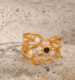 Modern Boho Gold Celestial Adjustable Rings