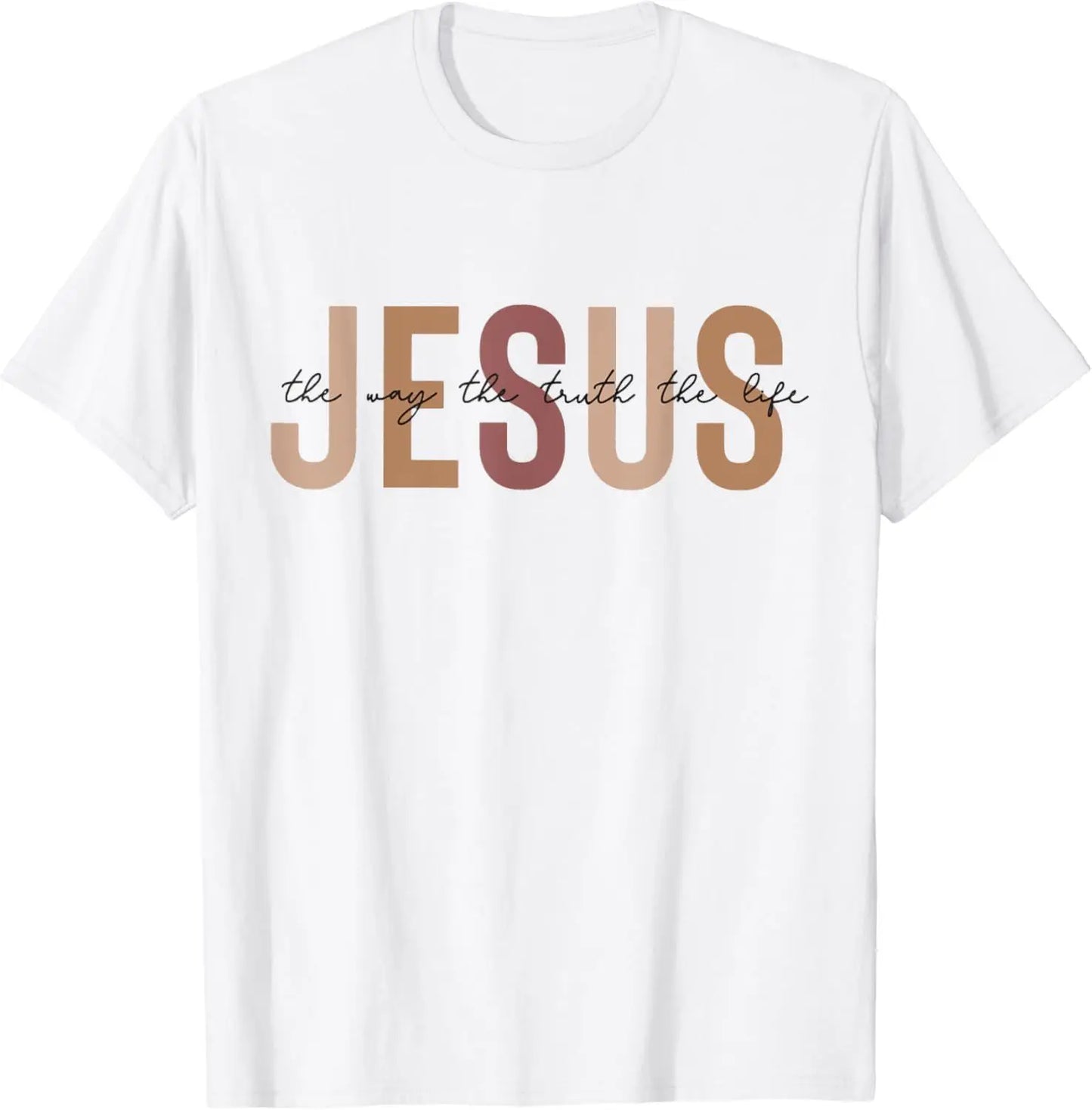 Jesus The Way Truth Life T-Shirt  Graphic T Shirts  Vintage T Shirt Christian T Shirt Women and Men Kids